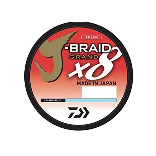Daiwa JBGD8U65-3000IB J-Braid Grand 8X Bulkspule 3000 yds 65 lb. Test Angelschnur Island Blue Daiwa JBGD8U65-3000IB J-Braid Grand 8X Bulkspule 3000 yds 65 lb. Test Angelschnur Island Blue von Daiwa
