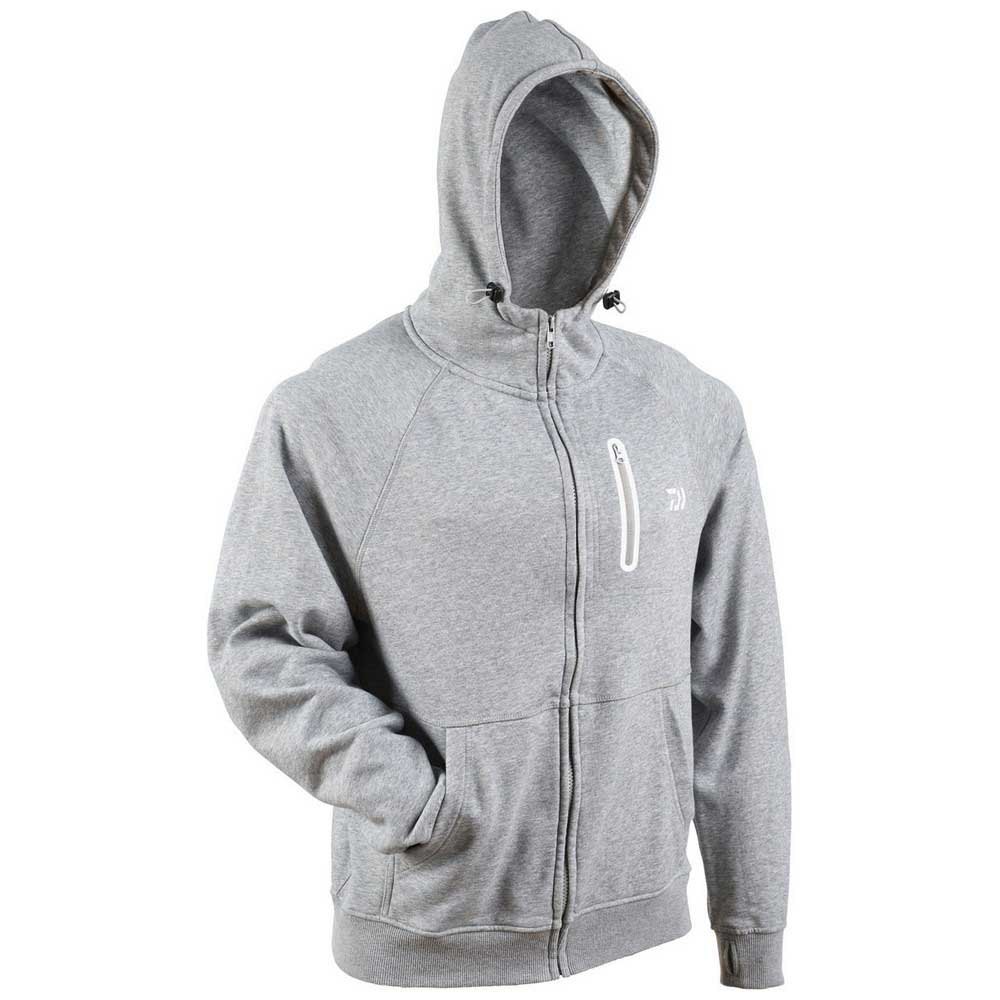 Daiwa Logo Full Zip Sweatshirt Grau XL Mann von Daiwa