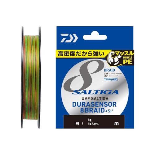 Daiwa PE Line UVF Saltiga Dura Sensor x 8 + Si(^>2<^) Nr. 3, 200 m, Mehrfarbig von Daiwa