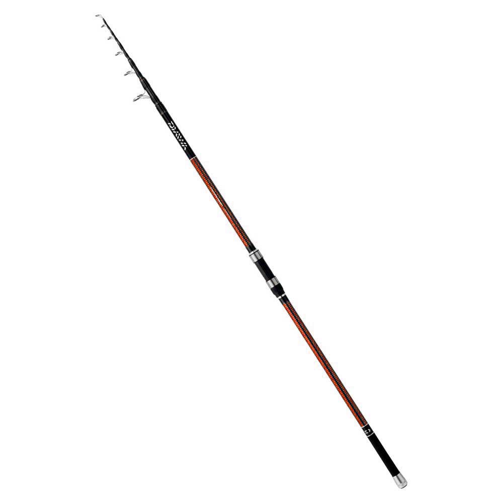 Daiwa Powermesh Telescopic Surfcasting Rod Rot,Schwarz 4.20 m / 70-140 g von Daiwa