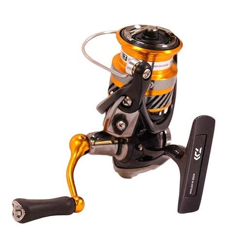 Daiwa REVLT2500 Revros Lt Spinnrollen, 5,3:1 Übersetzung, 101,3 cm Abholrate, 10 kg max. Zugkraft, beidhändig tragbar, schwarz von Daiwa