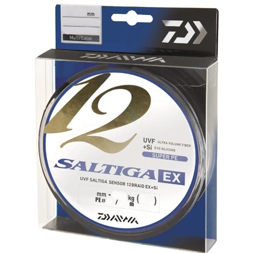 Daiwa Saltiga 12 Braid ExSi, 600 meter, 0.35mm, 45.3kg/100lbs, Multicolor, 12696-635 Daiwa Saltiga 12 Braid ExSi, 600 meter, 0.35mm, 45.3kg/100lbs, Multicolor, 12696-635 von Daiwa