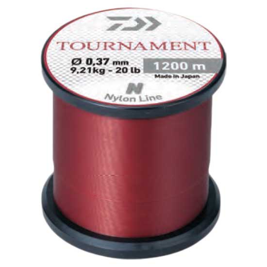 Daiwa Tournament Monofilament 1200 M Rot 0.160 mm von Daiwa