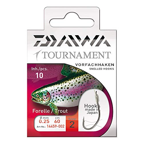 Daiwa Tournament Forellenhaken Gr. 4, 120cm - Gr.4-0,25mm von Daiwa
