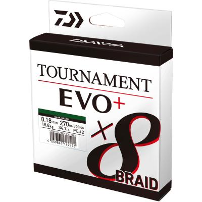 Daiwa Tournament x8 Br. EVO+ 0.12mm 270m DG von Daiwa