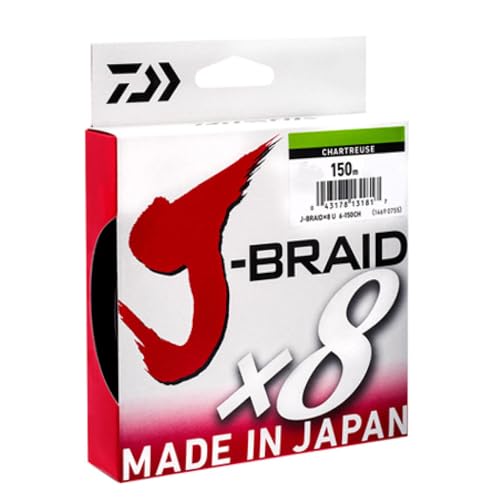 Daiwa Jbraid 8 Braid 150, Grün, Größe 0,18 mm Daiwa Jbraid 8 Braid 150, Grün, Größe 0,18 mm von Daiwa