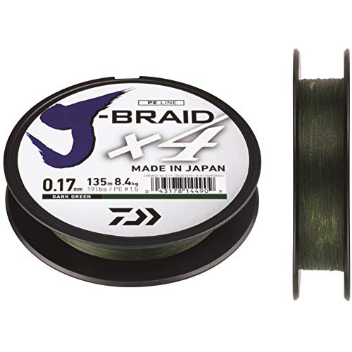 DAIWA J-Braid X4E 0,10mm-270m Dark Green grün geflochtene Schnur Neuheit von DAIWA