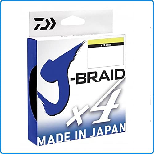DAIWA J-Braid X4, geflochtene Angelschnur, gelb DAIWA J-Braid X4, geflochtene Angelschnur, gelb von Daiwa