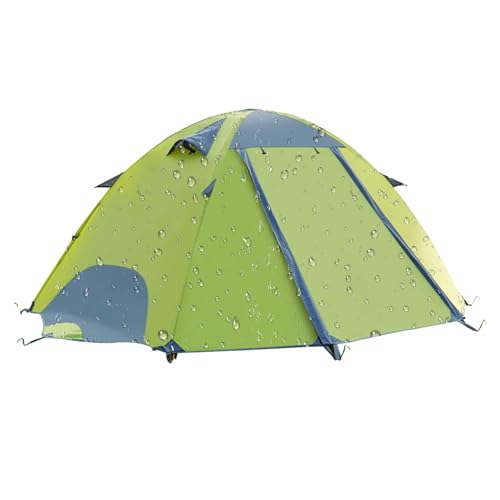 Zelt für zwei Personen, wasserdicht, atmungsaktiv, leicht, Wanderzelt, feines Netzgewebe, Camping-Outdoor-Aktivitäten, Outdoor-Unterschlupf mit Aluminium-Stangenstütze von Dalchana