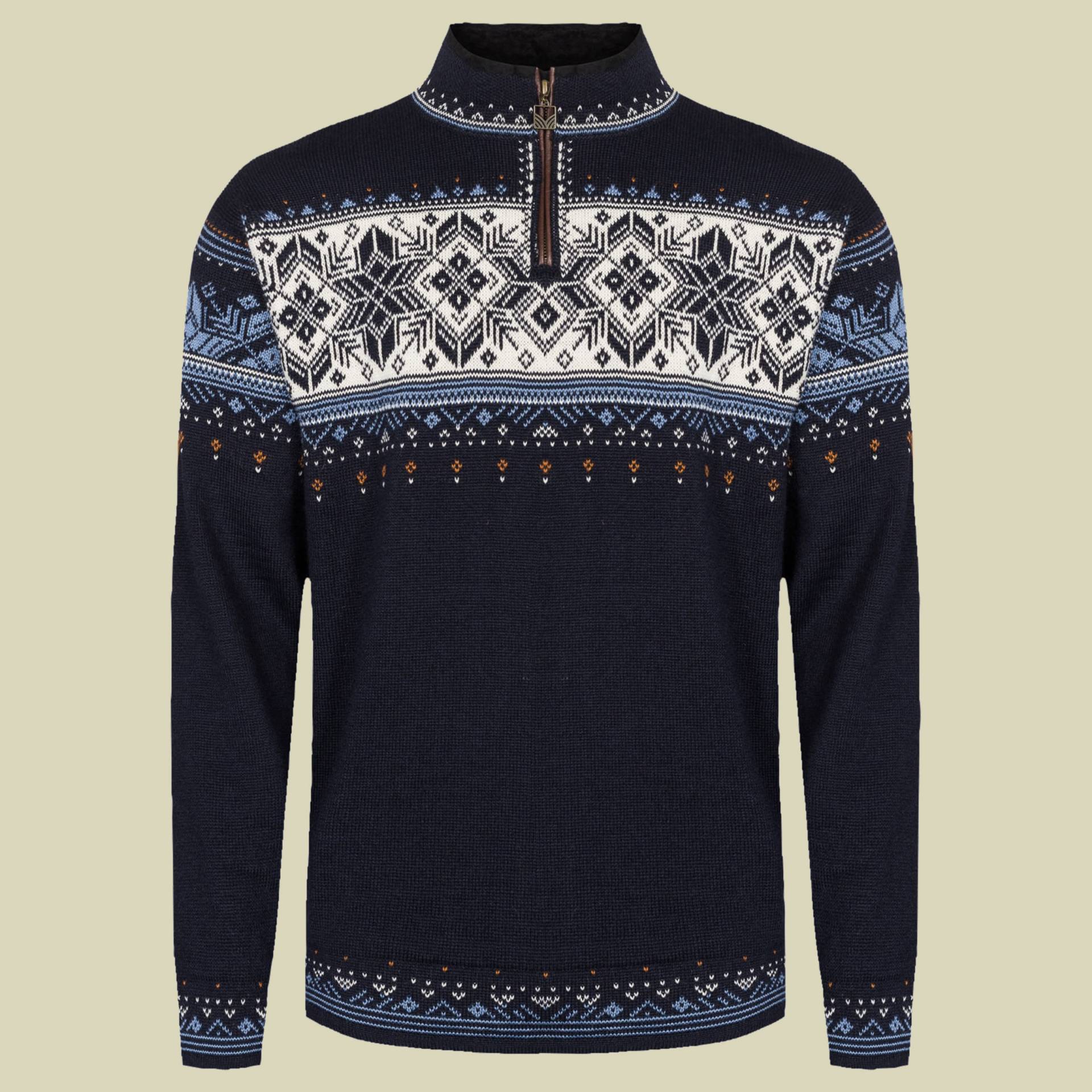 Blyfjell Unisex Sweater mehrfarbig 1 Größe XXL Farbe navy-blue shadow-off white von Dale of Norway