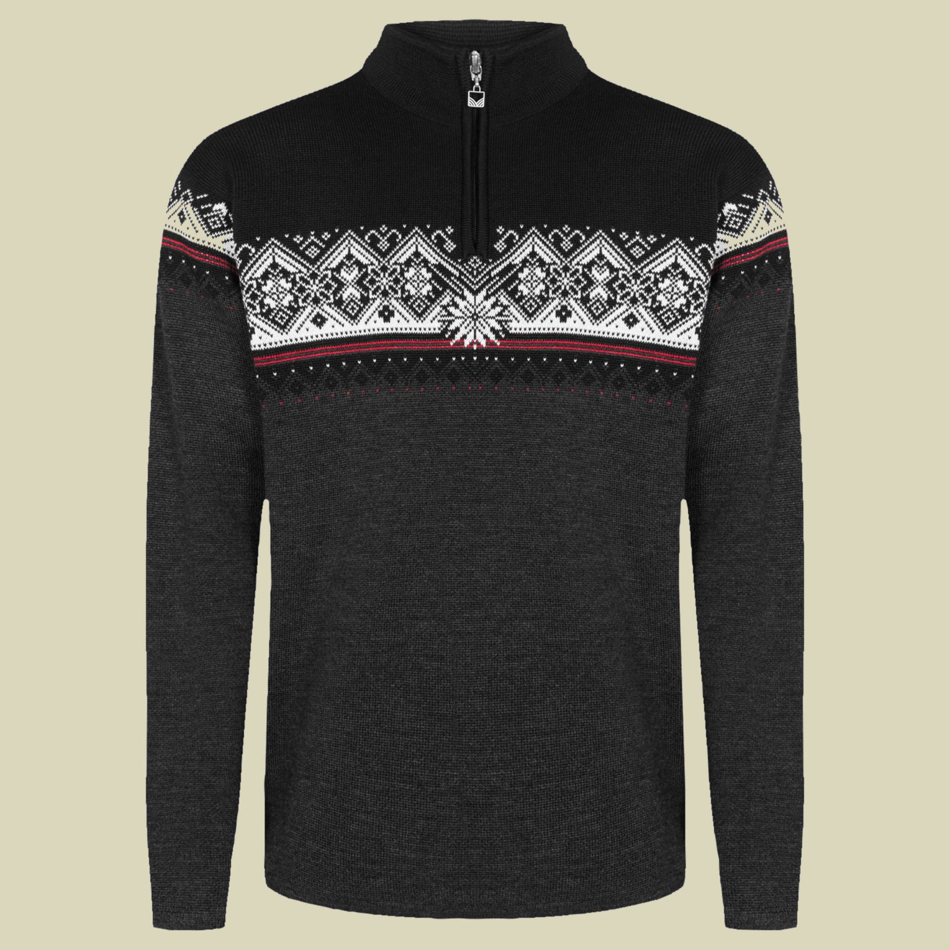 Moritz Sweater Men anthrazit Größe S Farbe dark charcoal-raspberry-black von Dale of Norway