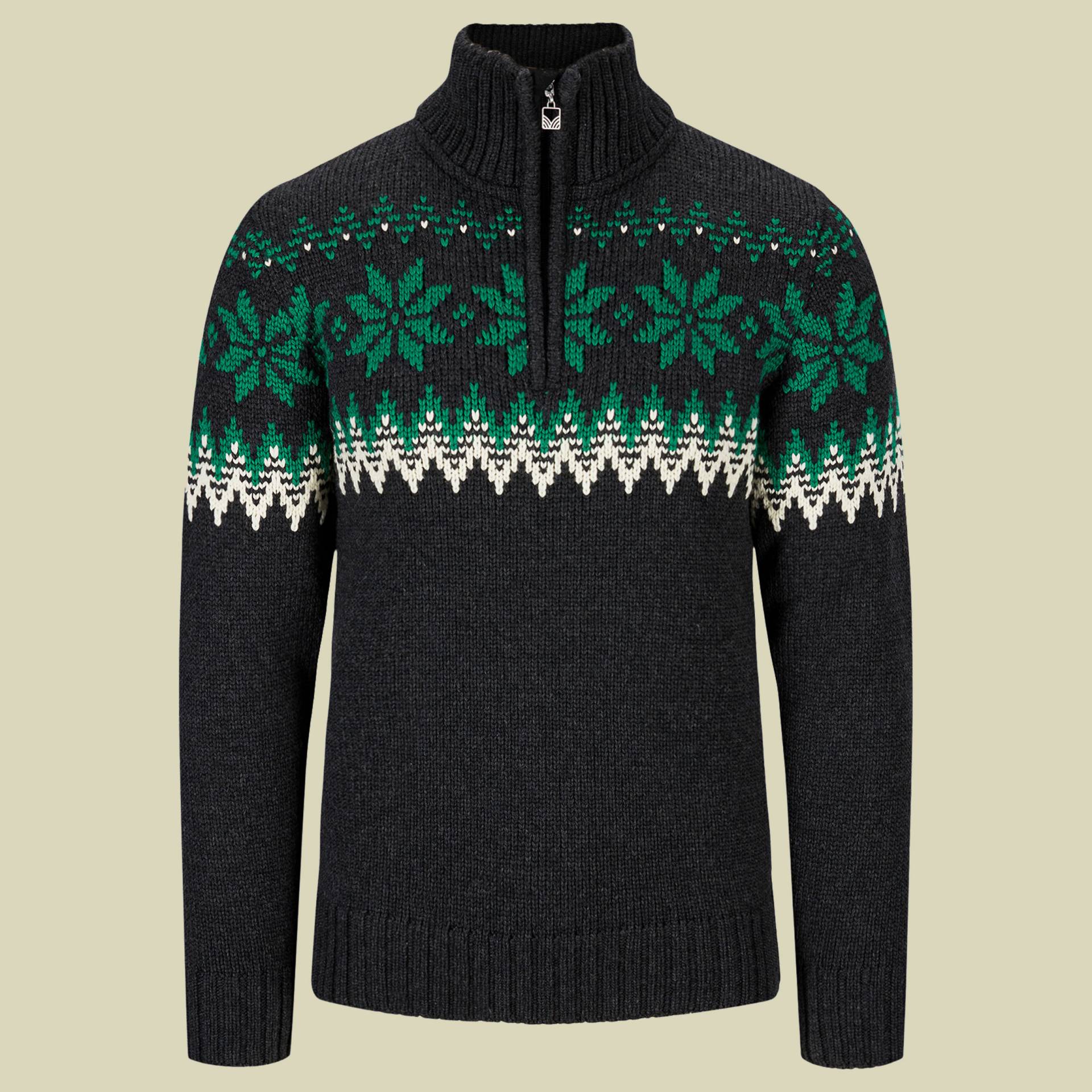 Myking Sweater Men mehrfarbig 1 Größe XL Farbe dark charcoal/bright green/off white von Dale of Norway