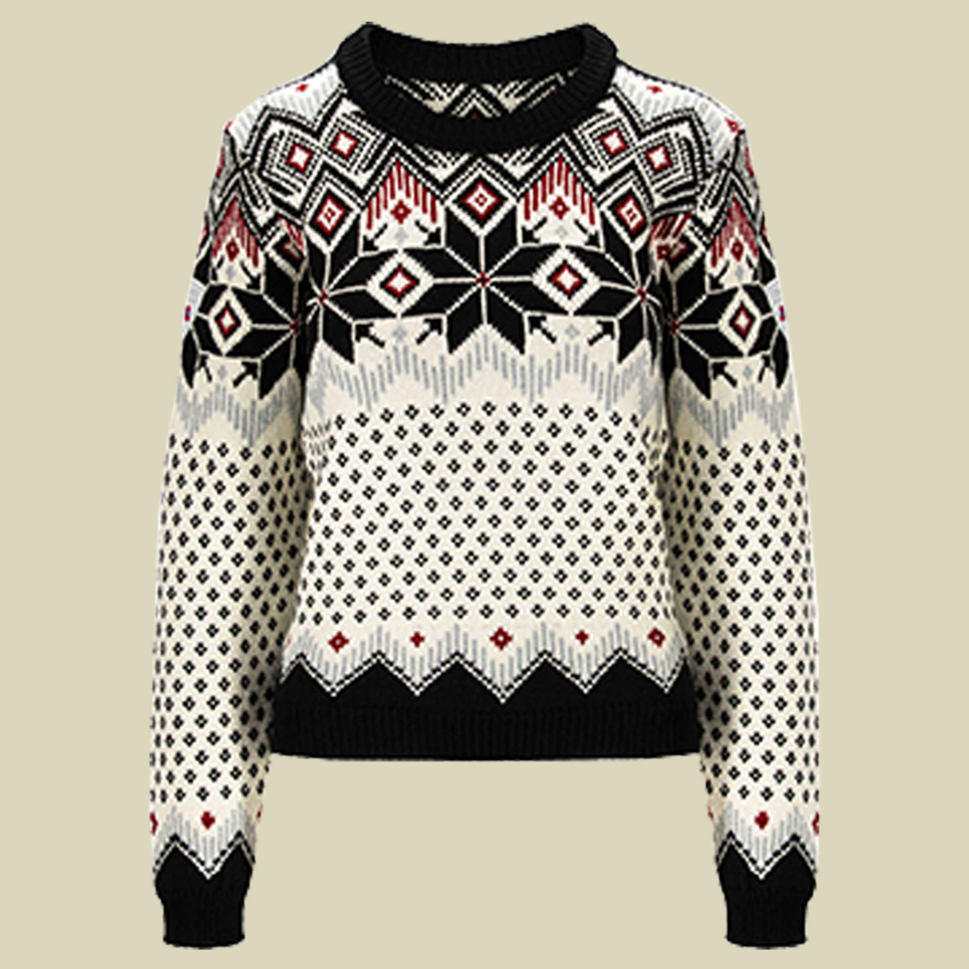 Vilja Sweater Women mehrfarbig 4 Größe S Farbe black/off white/red rose von Dale of Norway