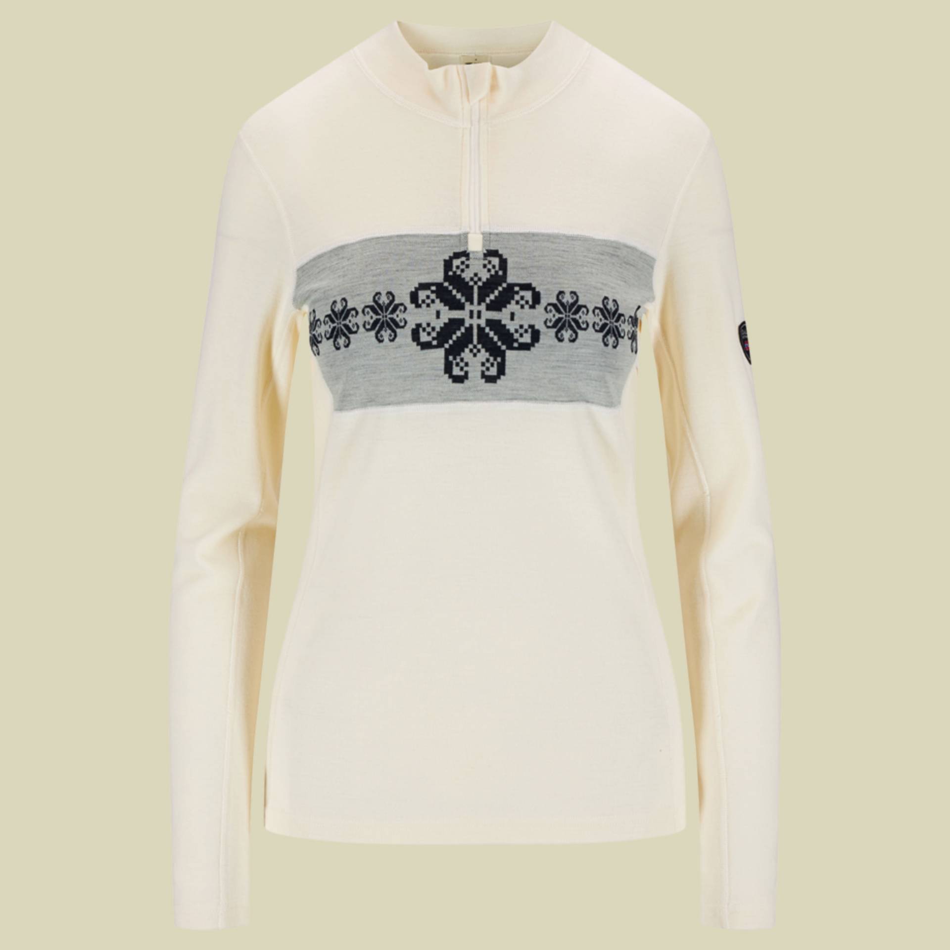 Falkeberg Baselayer Half Zip Women L beige - Farbe offwhite navy Falkeberg Baselayer Half Zip Women L beige - Farbe offwhite navy von Dale of Norway