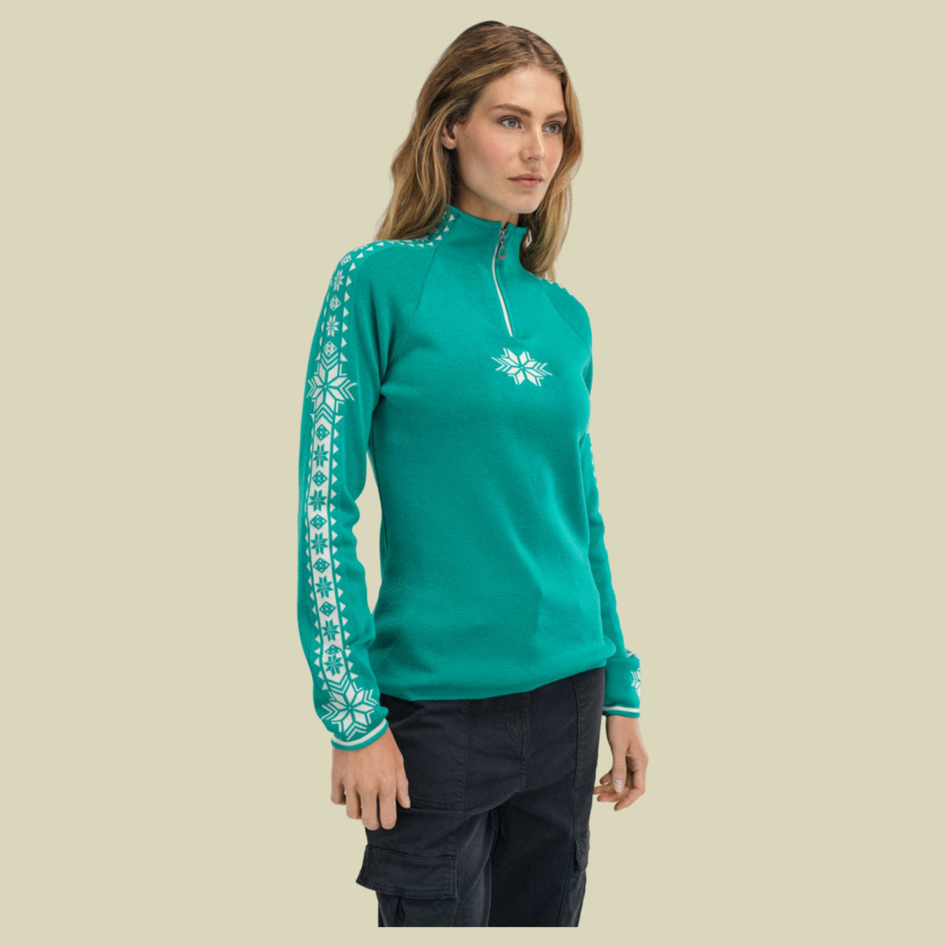 Geilo Sweater Women L türkis - Farbe peacock offwhite von Dale of Norway