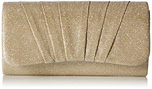 Damara Shimmert Mitte Falten Damen Clutch Handtasche,Gold Damara Shimmert Mitte Falten Damen Clutch Handtasche,Gold von Damara