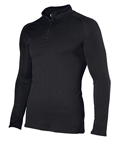 Damartsport Herren Shirt, mit Reißverschluss XL schwarz - schwarz von Damartsport