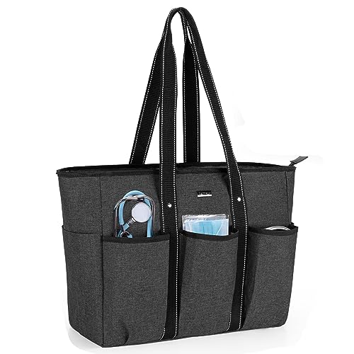 Damero Krankenschwester Tasche mit Organizer Einsatztasche, medizinische tasche mit Laptop-Hülle für Frauen, Medizinstudenten,Krankenschwester,Schwarz Damero Krankenschwester Tasche mit Organizer Einsatztasche, medizinische tasche mit Laptop-Hülle für Frauen, Medizinstudenten,Krankenschwester,Schwarz von Damero