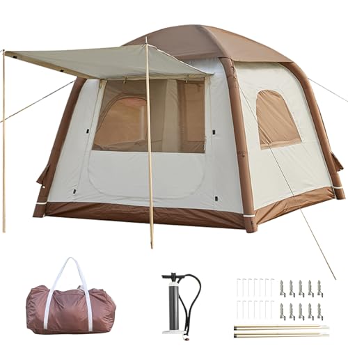 Aufblasbares Campingzelt Hüttenzelt, 2-4 Personen Glamping Zelte Sonnenunterstand, einfacher Aufbau wasserdichte Outdoor Oxford Zelte, aufblasbares Hauszelt Aufblasbares Campingzelt Hüttenzelt, 2-4 Personen Glamping Zelte Sonnenunterstand, einfacher Aufbau wasserdichte Outdoor Oxford Zelte, aufblasbares Hauszelt von DanCoom