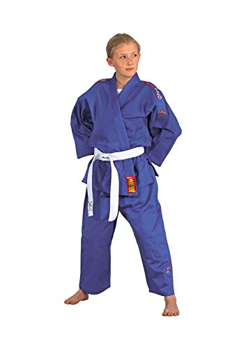 DanRho Judogi Yamanashi blau mit Schulterstreifen 140 DanRho Judogi Yamanashi blau mit Schulterstreifen 140 von DanRho