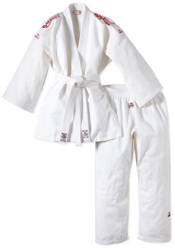 DANRHO Judogi Yamanashi mit Schulterstreifen, weiß, 170, 339000170 DANRHO Judogi Yamanashi mit Schulterstreifen, weiß, 170, 339000170 von DANRHO