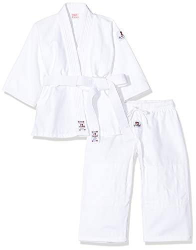 DANRHO Kinder Judogi Yamanashi Karate Kleid, Weiß, 120 cm DANRHO Kinder Judogi Yamanashi Karate Kleid, Weiß, 120 cm von DANRHO