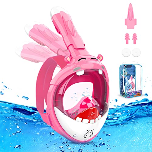 Dancial Schnorchelmaske für Kinder, 180° HD Anti-Beschlag & Anti-Leck Tauchmaske Vollgesichtsmaske Kinder, Taucherbrille Tauchmaske Schnorchel Set für 4-12 Jahre Kinder Pool Spielzeug Wasser Spielzeug Dancial Schnorchelmaske für Kinder, 180° HD Anti-Beschlag & Anti-Leck Tauchmaske Vollgesichtsmaske Kinder, Taucherbrille Tauchmaske Schnorchel Set für 4-12 Jahre Kinder Pool Spielzeug Wasser Spielzeug von Dancial