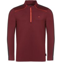 Daniel Springs 1/2 Zip Stretch Thermo Midlayer dunkelrot von Daniel Springs