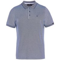 Daniel Springs 2-Tone Pique Halbarm Polo dunkelblau von Daniel Springs