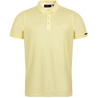 Daniel Springs 2-Tone Pique Halbarm Polo gelb von Daniel Springs