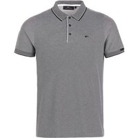 Daniel Springs 2-Tone Pique Halbarm Polo schwarz von Daniel Springs