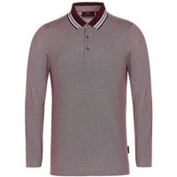 Daniel Springs 2-Tone Pique Thermo Langarm Polo dunkelrot Daniel Springs 2-Tone Pique Thermo Langarm Polo dunkelrot von Daniel Springs