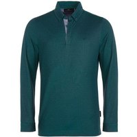 Daniel Springs 2-Tone Pique Thermo Langarm Polo grün von Daniel Springs