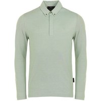 Daniel Springs 2-Tone Pique Thermo Polo Langarm oliv von Daniel Springs