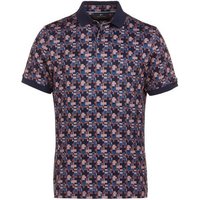 Daniel Springs Druck Halbarm Polo navy von Daniel Springs