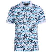 Daniel Springs Druck Pique Halbarm Polo hellblau Daniel Springs Druck Pique Halbarm Polo hellblau von Daniel Springs