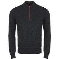 Daniel Springs Fashion Knit Troyer Strick anthrazit von Daniel Springs