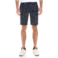 Daniel Springs Funktions Druck Bermuda Hose navy von Daniel Springs