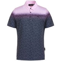 Daniel Springs Gradient Druck Funktions Halbarm Polo beere von Daniel Springs