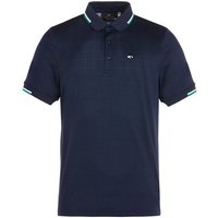 Daniel Springs Jaquard-Struktur Halbarm Polo navy von Daniel Springs