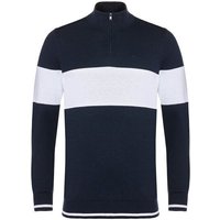 Daniel Springs Kontraststreifen Troyer Strick navy von Daniel Springs