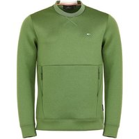 Daniel Springs Sweatshirt Struktur Techno Midlayer Stretch oliv von Daniel Springs