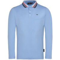 Daniel Springs Thermo Langarm Polo blau von Daniel Springs