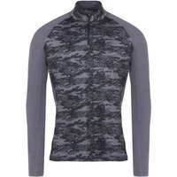 Daniel Springs Zip-Shirt printed Thermo Unterzieher anthrazit von Daniel Springs