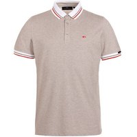 Daniel Springs melange polo Halbarm Polo beige von Daniel Springs