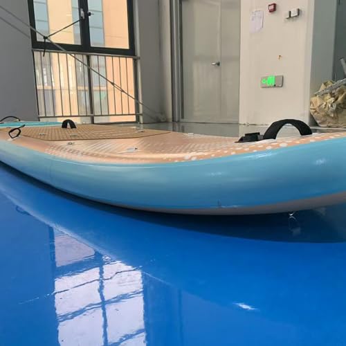 Danrelax Aufblasbares Paddelboard 3,2 m mit SUP-Zubehör, rutschfestem Deck und abnehmbaren Flossen, Blau von Danrelax