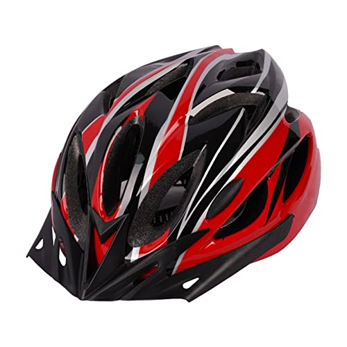 Dantazz Fahrradhelm für Herren Damen Atmungsaktive Radhelm Rennradhelm mit Visier Unisex Cityhelm Inliner Skaterhelm Stadthelm Mountainbike MTB Fahrrad Helm Bike Scooter (Watermelon Rot, OneSize) von Dantazz