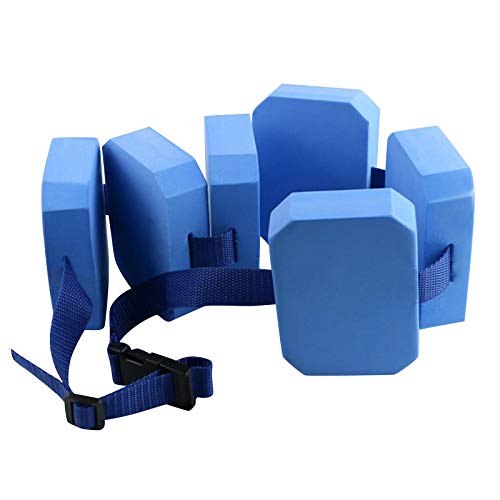 Dantazz Schwimmgürtel für Kinder Erwachsene, Verstellbarer Schwimmgurt mit 6 Auftriebskörpern Schwimmhilfe Gürtel, Wassergymnastik Wassersport Schwimm Gürtel Wassergürtel Swim Belt (Blau, OneSize) von Dantazz