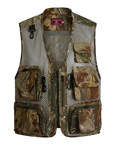 Daoba Herren Casual Multi-Taschened Fishing Weste Outdoor-Weste Militär Taktisch Jagd- und Angler Camping Wandern Weste Netzweste Daoba Herren Casual Multi-Taschened Fishing Weste Outdoor-Weste Militär Taktisch Jagd- und Angler Camping Wandern Weste Netzweste von Daoba