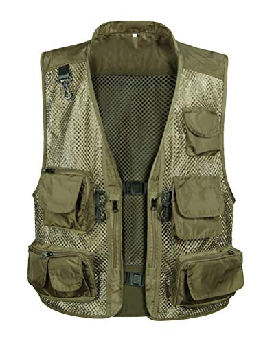 Daoba Herren Outdoor Weste mit Vielen Taschen Anglerweste Leicht Safari Weste Sommer Multifunktionsweste Atmungsaktiv Angeln Weste Daoba Herren Outdoor Weste mit Vielen Taschen Anglerweste Leicht Safari Weste Sommer Multifunktionsweste Atmungsaktiv Angeln Weste von Daoba
